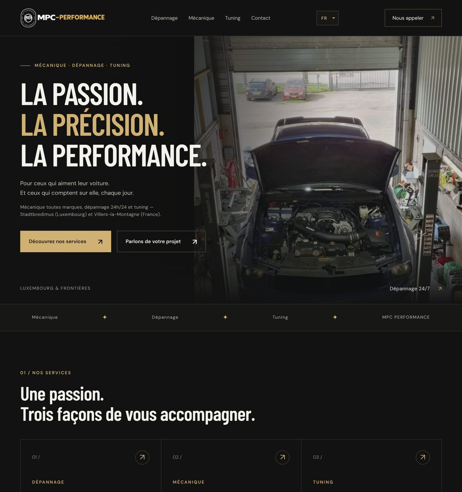 Homepage of mpc-performance.lu